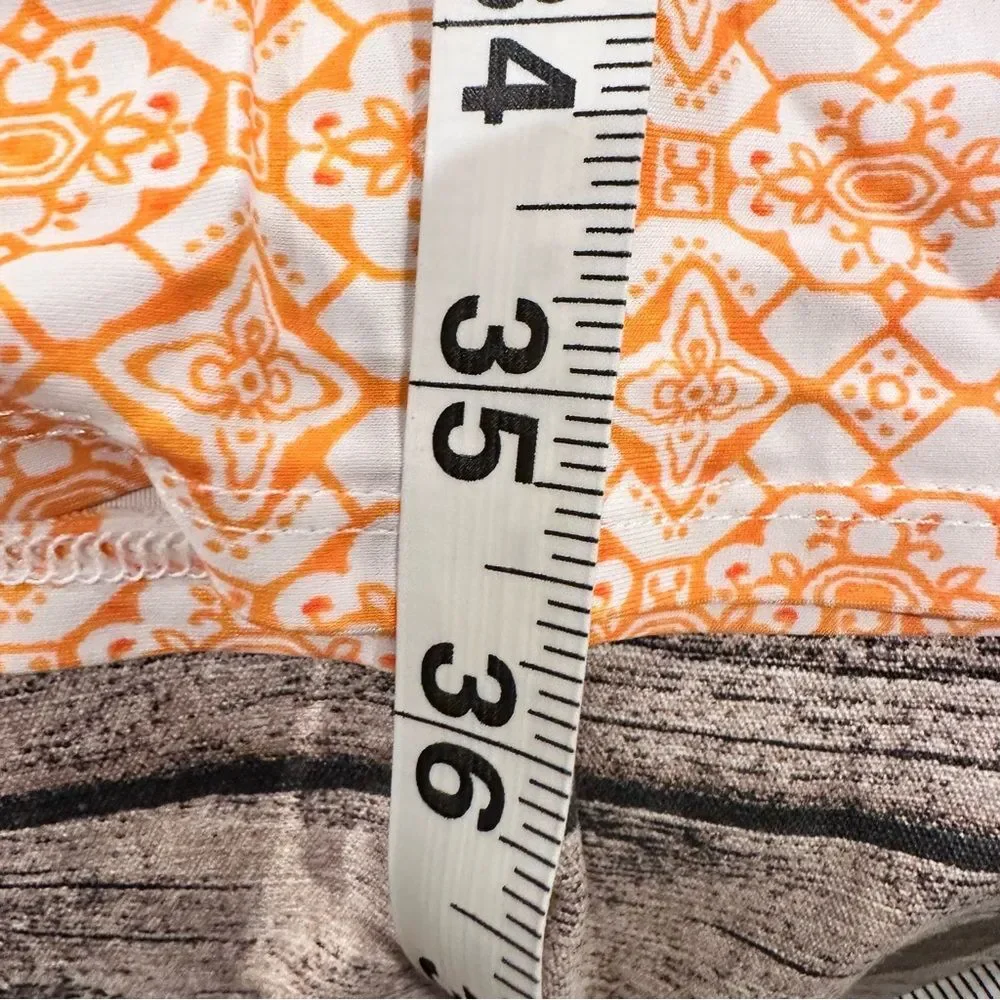 Cabana Life Blue and Orange Tunic / Dress / Cover Up, Swim Material; Size Large